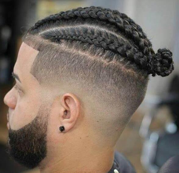 High Fade with Short Braids