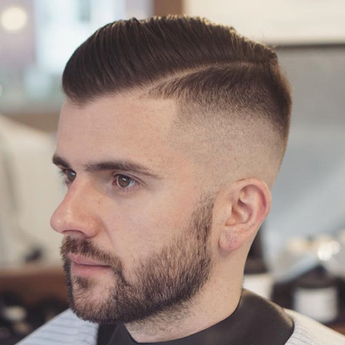 High Skin Fade with Comb Over