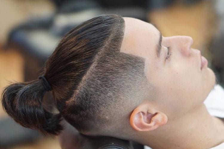 Man Bun with Line Up