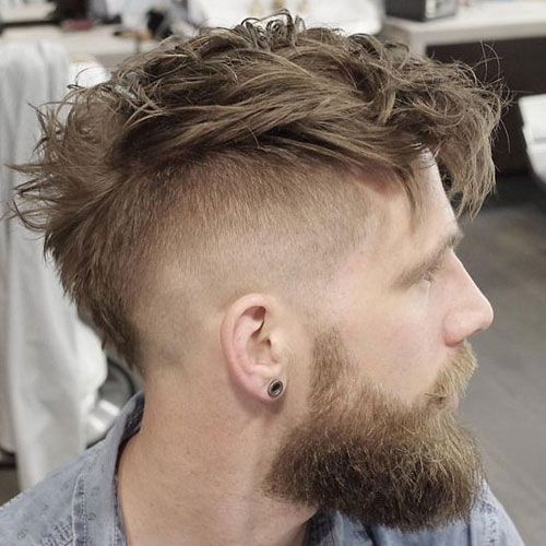 Mohawk Fade With Beard