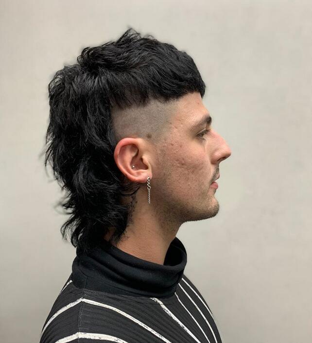 Mushroom cut with a mullet