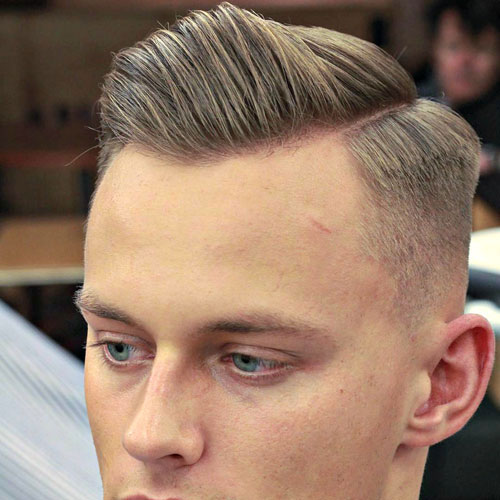 Side Part with High Fade