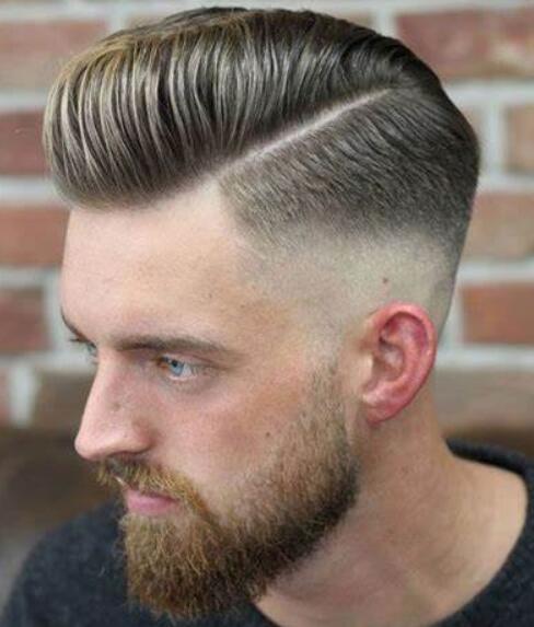 Side Part with Mid Fade