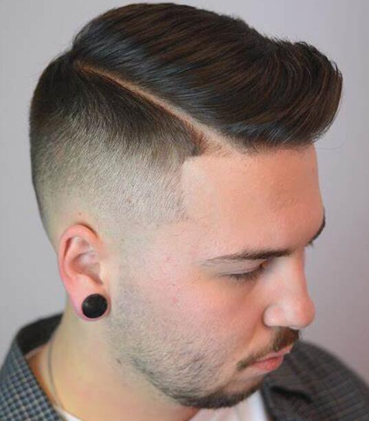 Side Part with Taper Fade
