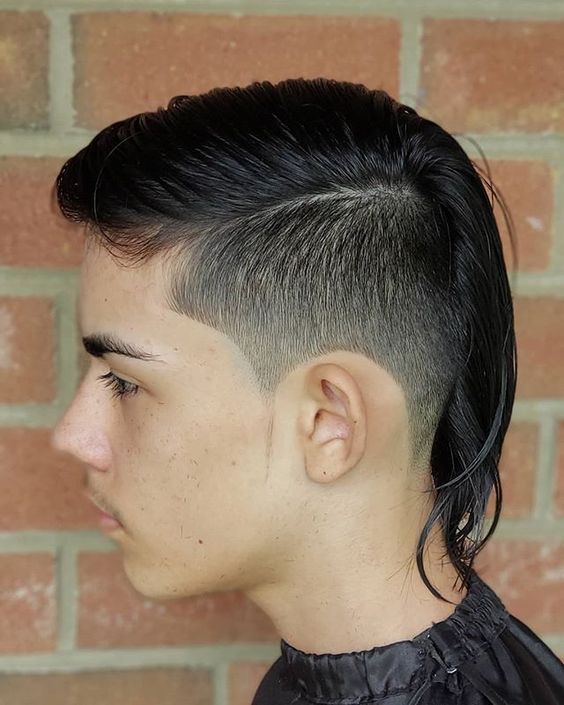 The mullet with a high fade