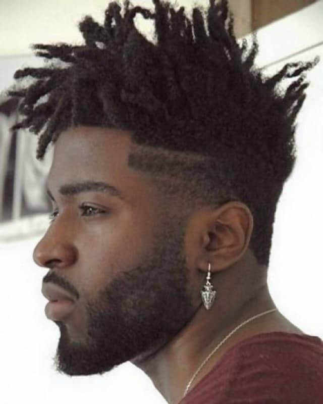 Twisted Hair with Temp Fade