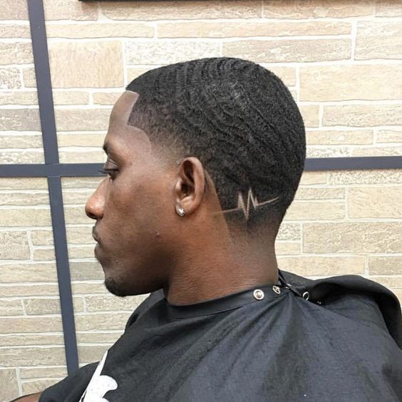 360 waves haircut with a creative design