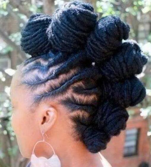 Bantu Knot Mohawk