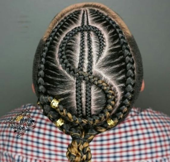 Braids with metallic beads