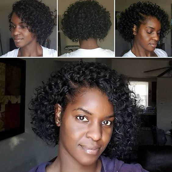 Curly bob tree braids