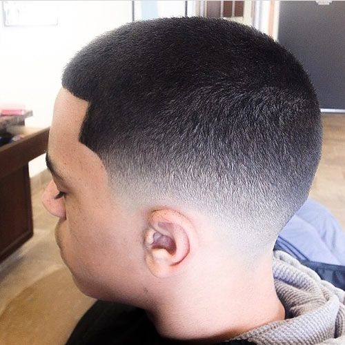 Fade haircut for black men with short hair