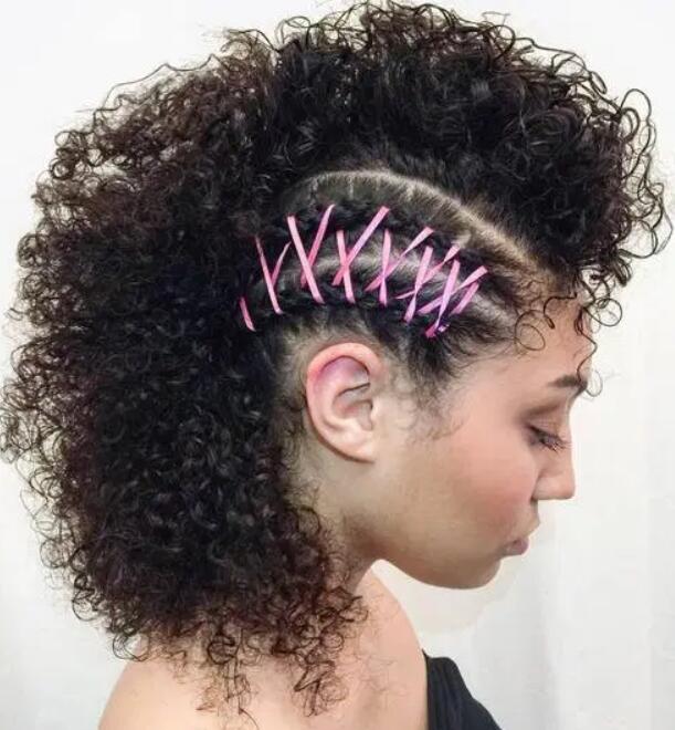 Mohawk Braided For Curly Hair