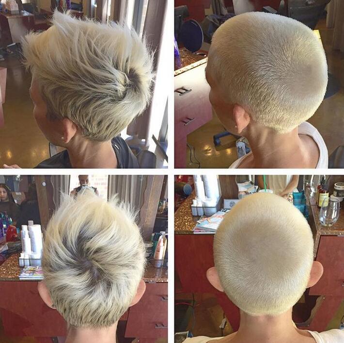 Platinum Buzz Cut