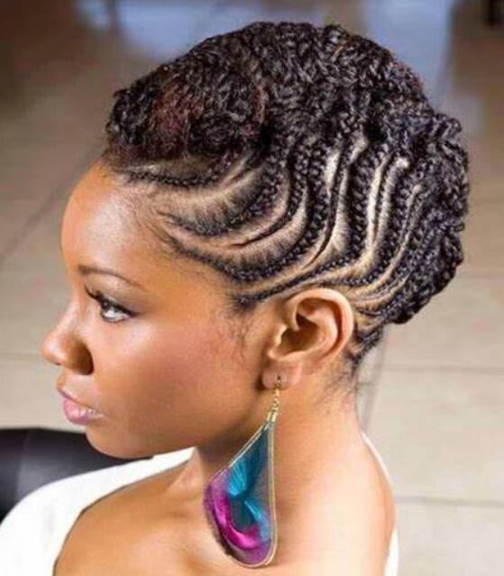 Short Mohawk Braided