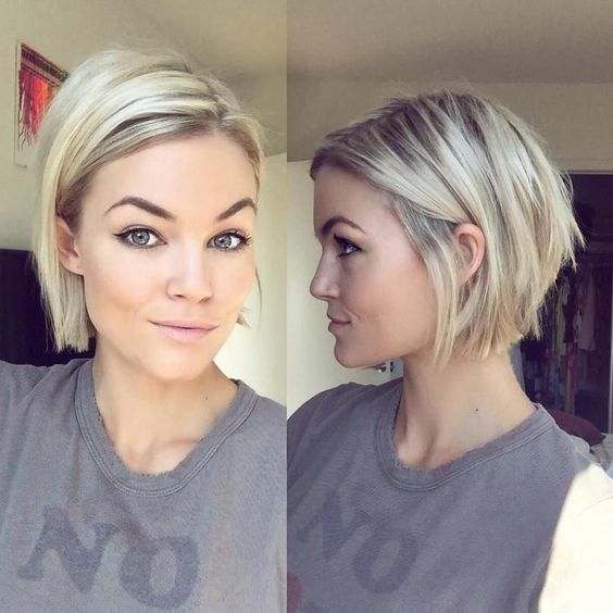 Short layered haircut for those with fine hair