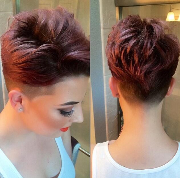 Trendy short wavy haircut