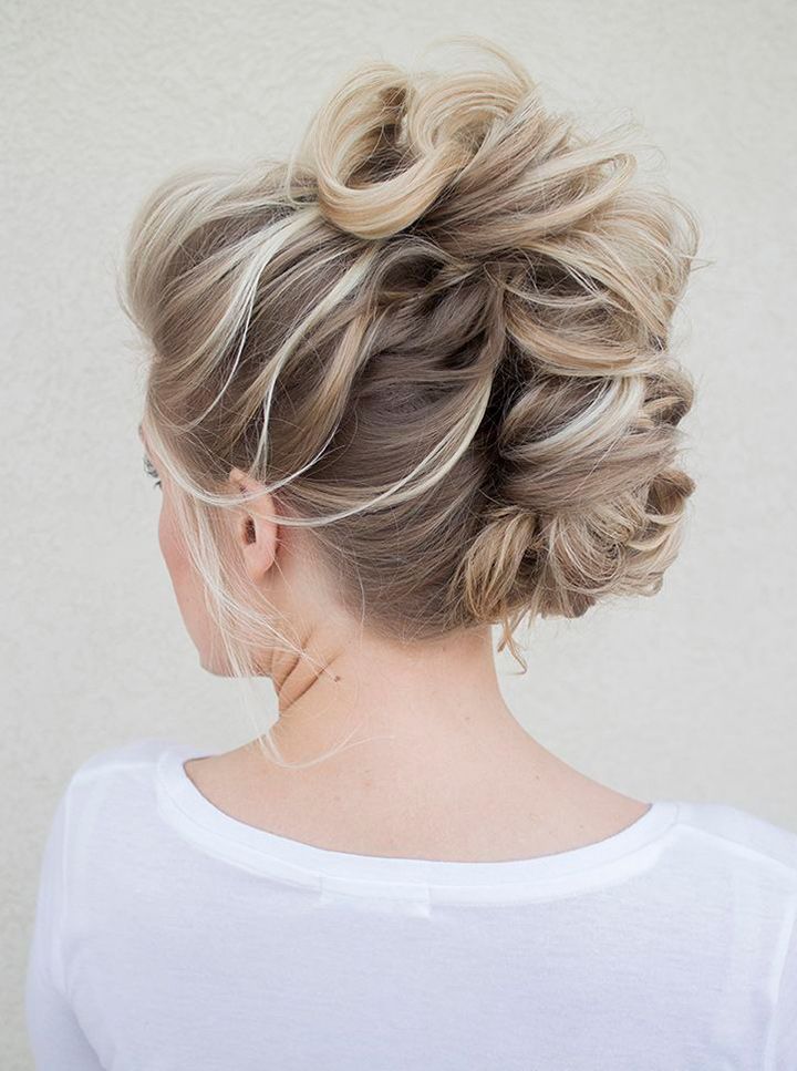 Wedding style Mohawk Braided Hairstyle