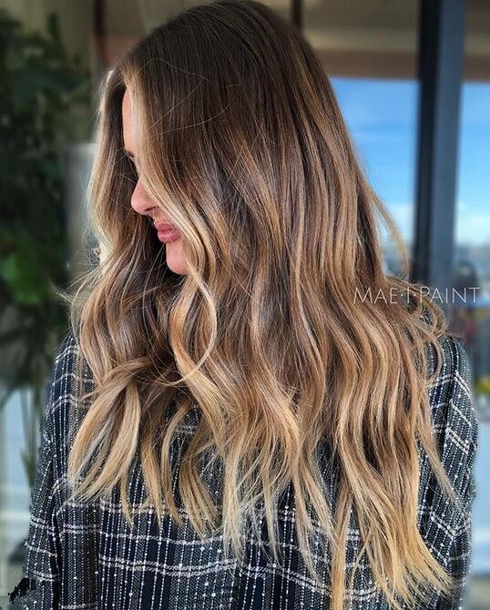 Caramel Balayage Hairstyle