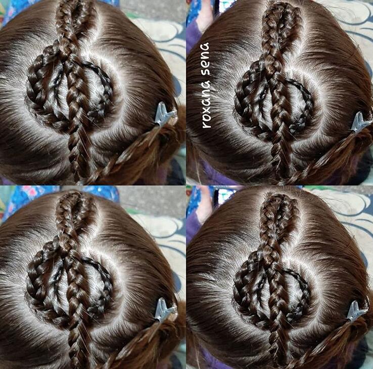 Design Shaped Cornrow Braids