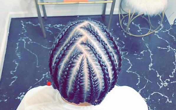 Diagonal Cornrow Braids