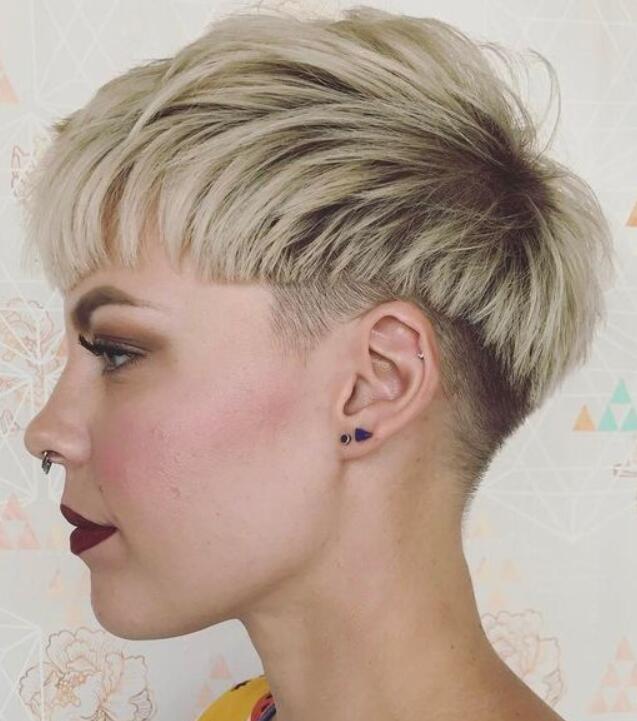 Long Blond Pixie