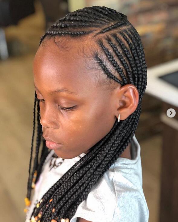 Simple Mini Cornrow Braids