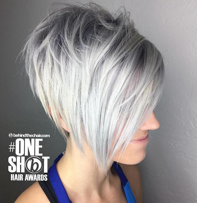 The feminine long pixie haircut