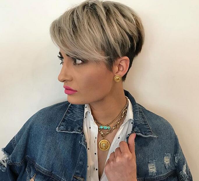 The inverted long pixie bob hairstyle