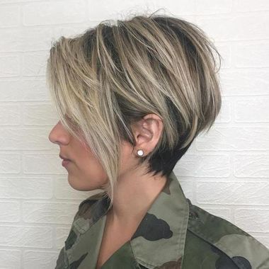 Long-layered Pixie Haircut