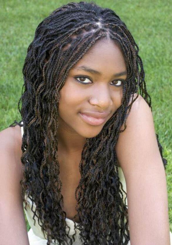 Curly Braids for black girl