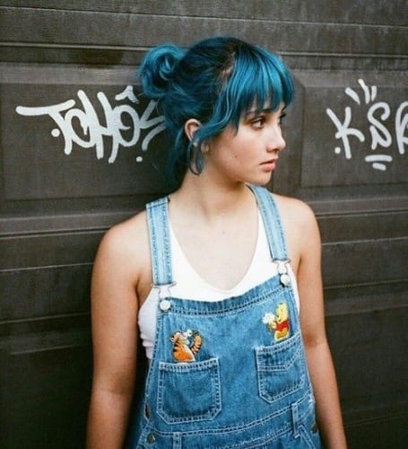 Bangs and Blue Hair