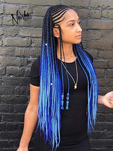 Blue-Colored Braids