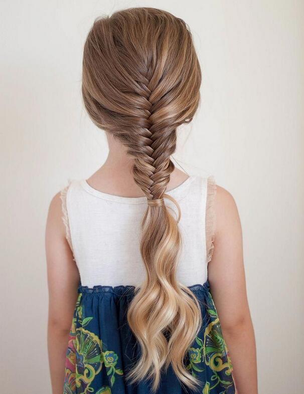 Fishtail Braid for little girl