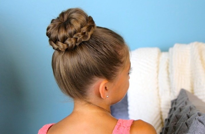 Lace Braided Bun for kids
