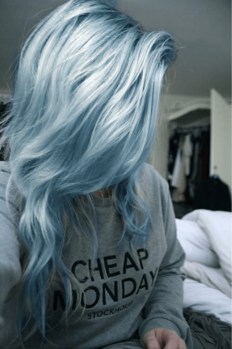 Platinum Blue Ombre