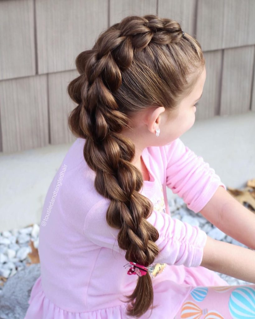 Pull-through Braid for kids