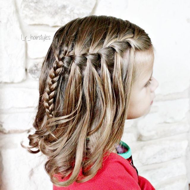 Waterfall French Braid for kids