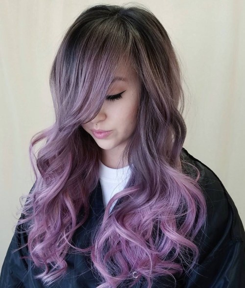 lavender ombre hair