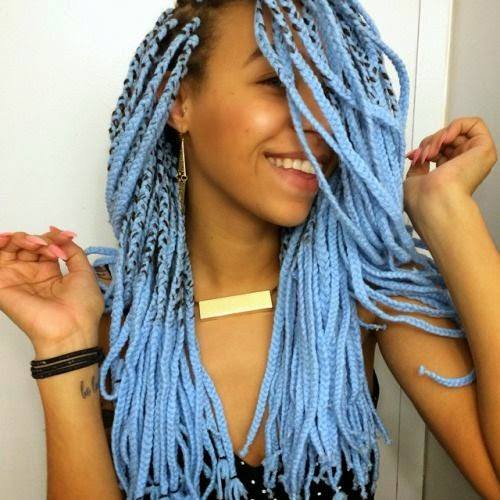 Baby Blue Cornrows