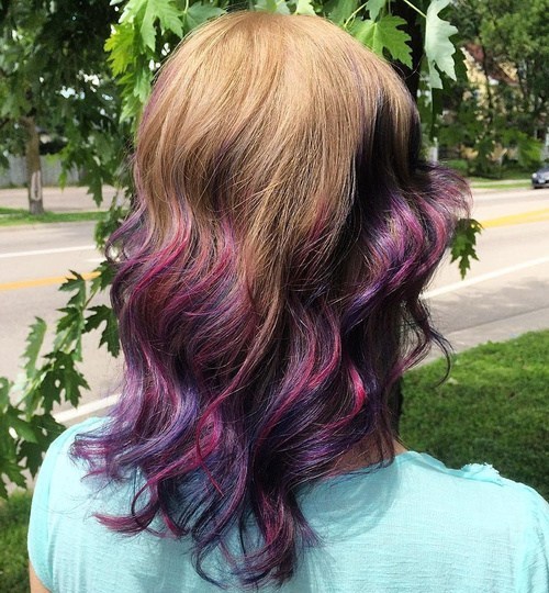 Brown and Purple Ombre