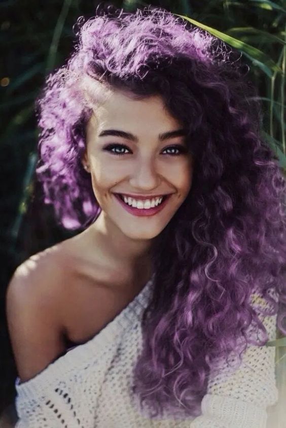 Purple Violet Curls