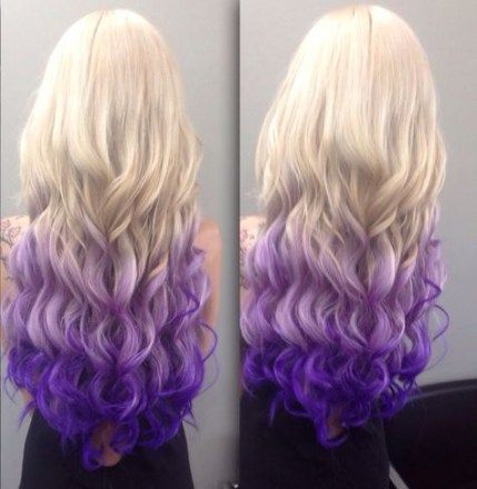 Purple on Platinum Blonde