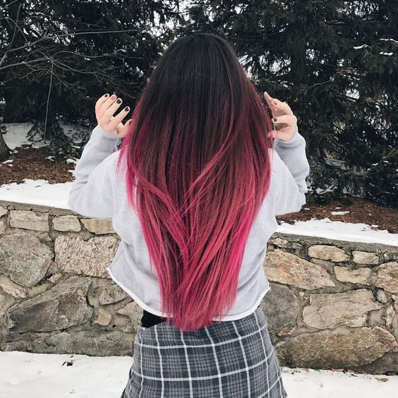 Ruby Pink Ombre Layers