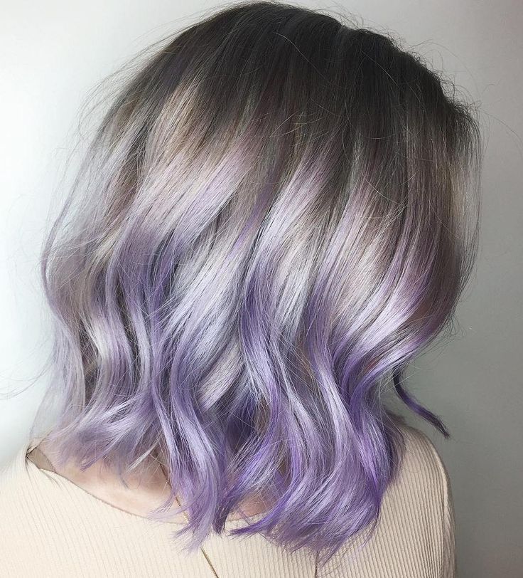 Silver Purple Ombre