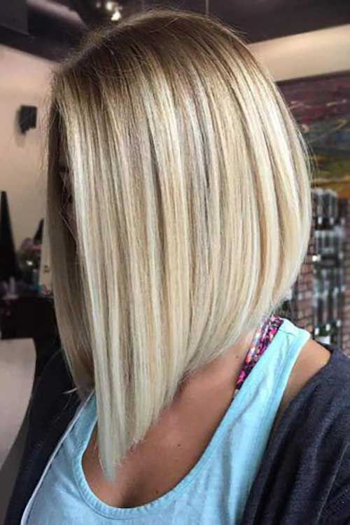 Inverted Shoulder Length Bob