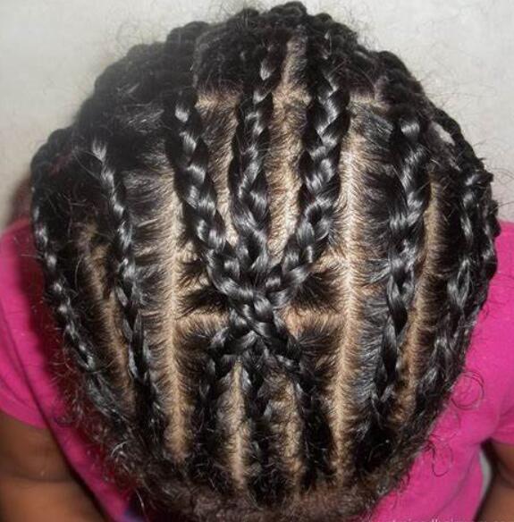 Cross cornrows