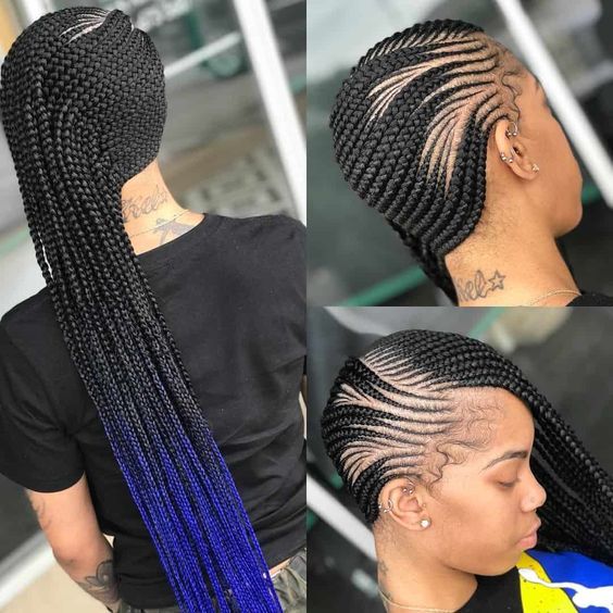 Neat Lemonade Braids Protective Style