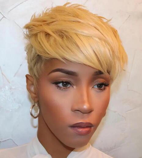 Short blonde hair black women