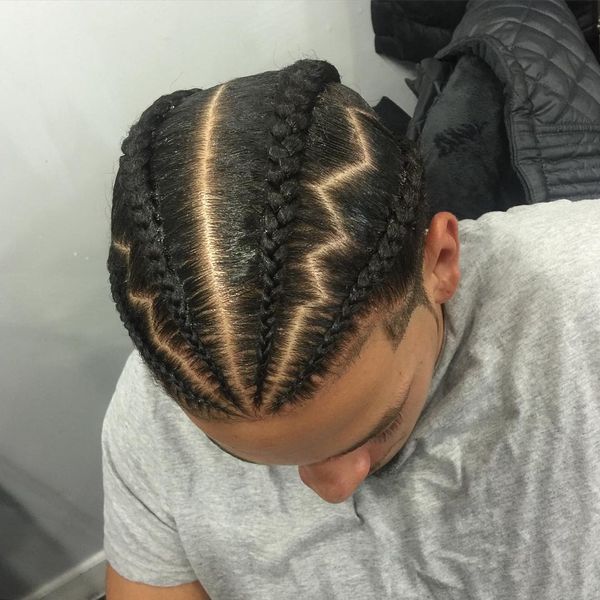 Spaced out simple Cornrow