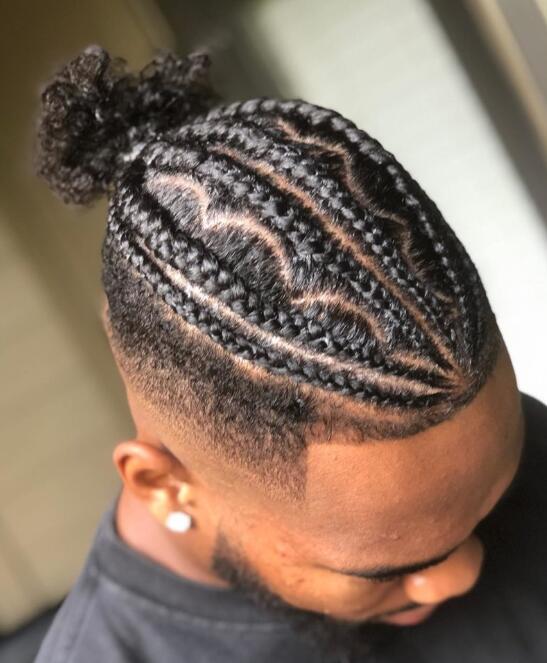 Bun Braids for men